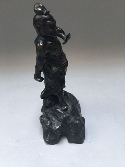 null CHINE

Figurine en bronze à belle patine brune représentant un ascète du panthéon...