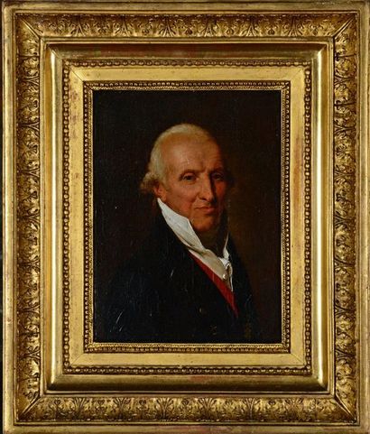 Entourgage de Louis Léopold BOILLY Portrait du duc d'Havré

Huile sur toile

22 x...