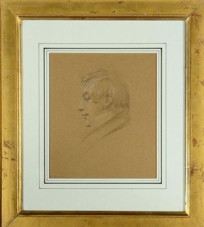 DEVERIA Achille (1800-1857) Portrait d'homme de profil

Crayon noir avec rehauts...