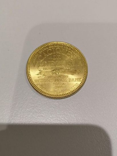 null Gold coin Caciques de Venezuela
Weight: 22.10 g.