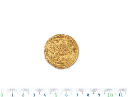 null CHARLES V (1364-1380)
Franc on foot.
D. 360. Very nice copy.