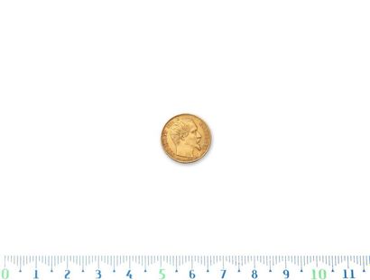 null 5 gold francs, small module. 1854. Paris. Fluted slice.
G. 1000 A TTB to su...