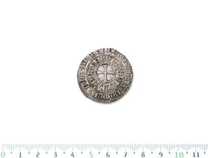 null CHARLES VI (1380-1422)
Gros au lis sous une couronne. Rouen.
D. 384. Flan large....