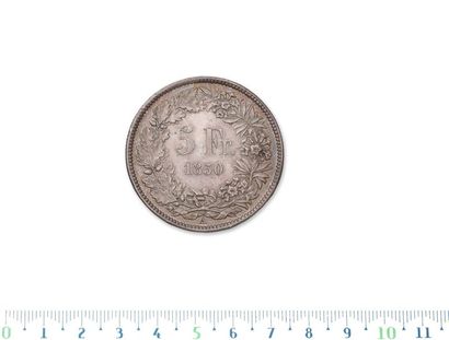 null Confédération
5 francs. 1850A. kM. 11. Splendide