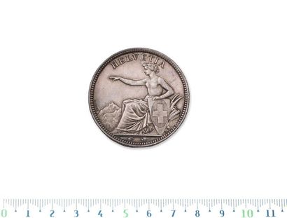 null Confédération
5 francs. 1850A. kM. 11. Splendide