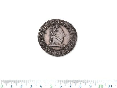 null HENRI III (1574-1589)
Franc with flat neck. 1578. Poitiers.
D. 1130. Almost...