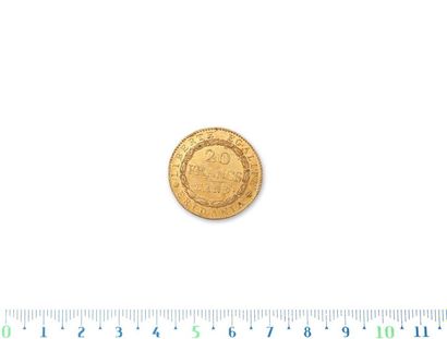 null SUBALPINE GAULE (1800-1802)
20 gold francs. Year 9 (1801). Turin.
L.M.N. 896....