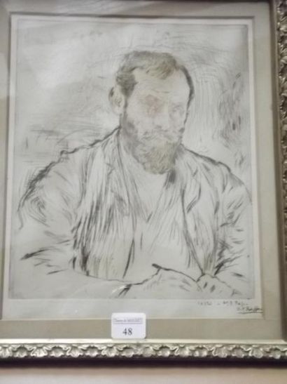 Jean - François RAFFAELLI Portrait de Raffaelli, par lui - même, 1893 (Delteil 7)....