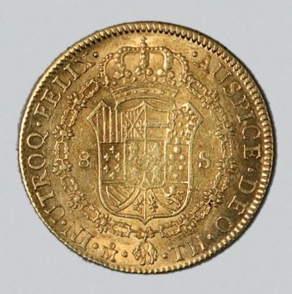 CHILI. CHARLES IV (1788-1808). 8 Escudos. 1803. Siantago. (Fr. 23). Or. Presque Très...