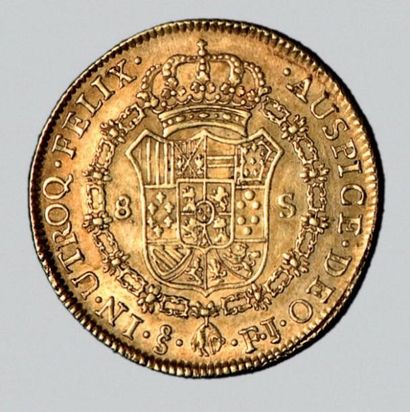 MEXIQUE. CHARLES III (1759-1788). 8 Escudos. 1773. Mexico. (Fr. 33). Or. 26,97 g....