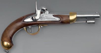 null Pistolet d'officier de cavalerie modèle 1816, transformé à percussion, canon...