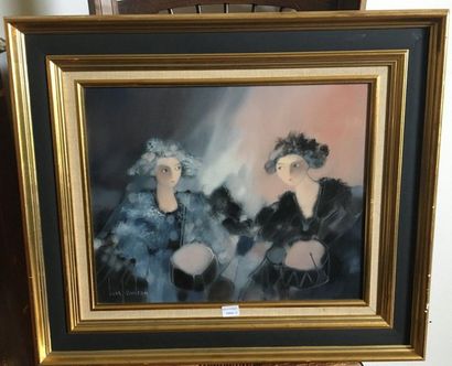 LUC GENDRON (1945- ) 

Two women on drums 

SBG

32x40 cm 