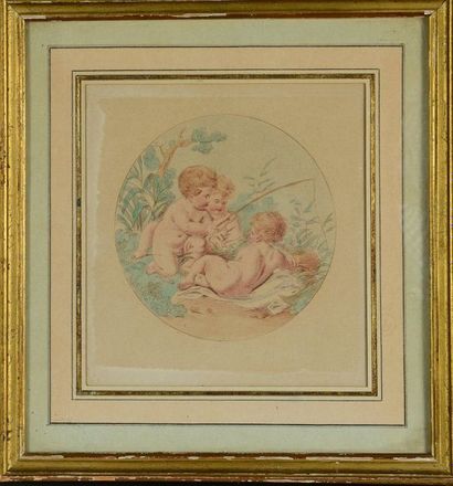 null Two frames: cherubs and the improvised escarpolette