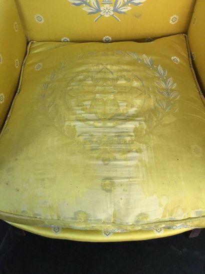 null Two shepherds and two armchairs 

Restoration Period

Yellow silk trim

H: 90...