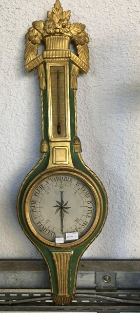 null Barometer

Around 1800

Accident

H: 49 cm 
Sold as is
LOT IN STORAGE: CONDITION...
