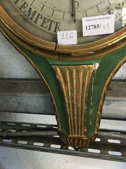 null Barometer

Around 1800

Accident

H: 49 cm 
Sold as is
LOT IN STORAGE: CONDITION...
