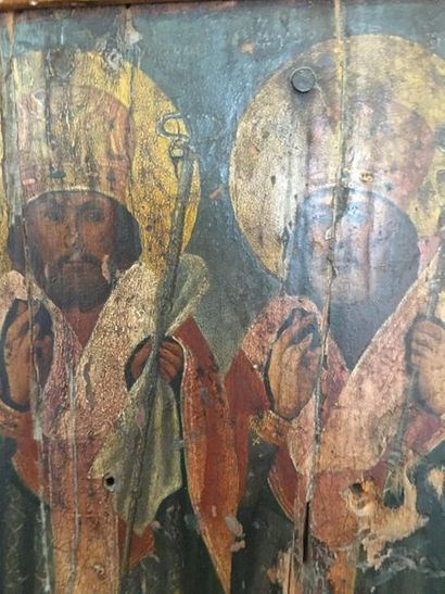 null Icon: Three Saints

Russia, 19th century

21x25

LOT 37
Sold as is