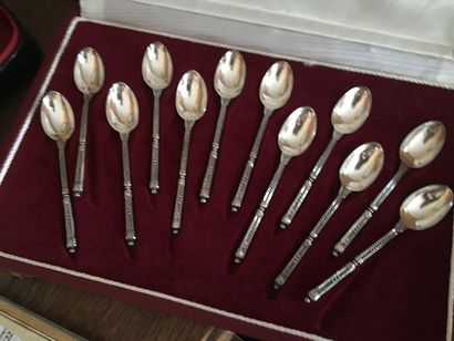 null Silver plated metal cutlery set and miscellaneous

LOT 22