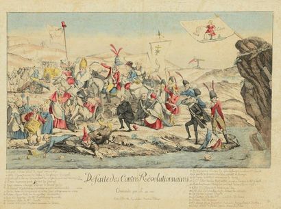 ANONYME Defeat of the Counter-Revolutionaries, commanded by the small Condé
Eau-forte...