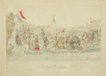 ANONYME Defeat of the Counter-Revolutionaries, commanded by the small Condé
Eau-forte...