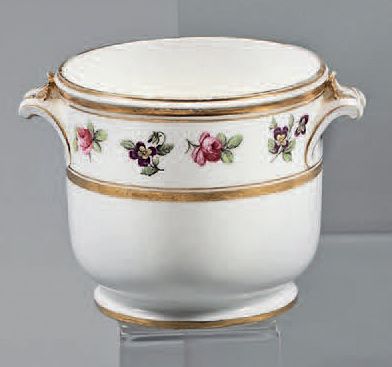 null Round liqueur bucket' in Sèvres porcelain from the second half of the 18th century....