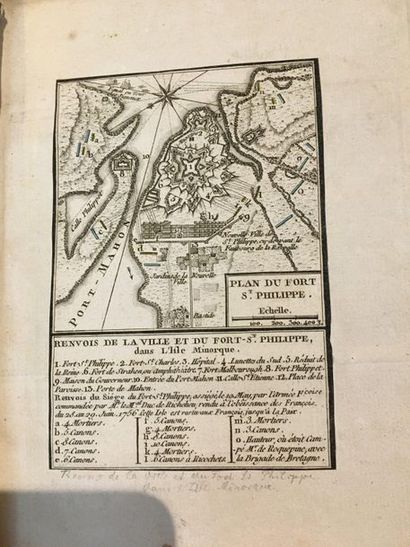 [MILITARIA / BEAURAIN (Jean de) - «Campag(nes) de 1755 à 1760»]. Recueil factice...