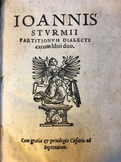 [STURM (Johannes)]. Ioannis Stvrmii Partitionvm Dialecticarum libri duo. S.l.n.d....