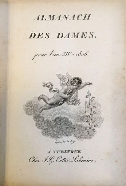 null [ALMANACH].Almanach des dames pour l'an XIV = 1806. À Tubingue, Chez J.-G. Cotta,...
