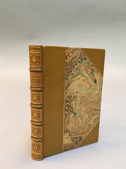 ANACRÉON & SAPHO. Poésies. Traduction par M. de La Roche-Aymon. Paris, A. Quantin,
Imprimeur-Éditeur,...