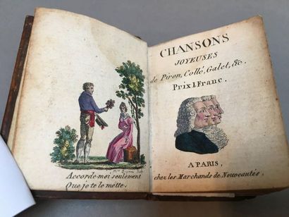 [MINUSCULE]. Chansons joyeuses de Piron, Collé, Galet, &c. A Paris, Chez les Marchands...