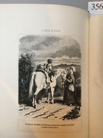 SAND (George). Country novels. Paris, L. Hachette et Cie - Collection Hetzel, 1860....