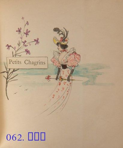 VAUCAIRE (Maurice). Petits chagrins. Paris, Paul Ollendorff,
Éditeur, 1894. In-12...