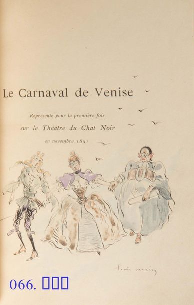 VAUCAIRE (Maurice). Le Carnaval de Venise. Deux tableaux en vers.
Paris, Imprimé...