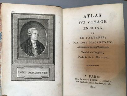 [VOYAGES - STAUNTON (Georges)]. Voyage en Chine et en Tartarie; par Lord Macartney...