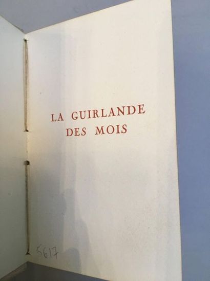 null [ALMANACH].La Guirlande des mois. Cinquième année. 1921. Paris, Meynial, s....