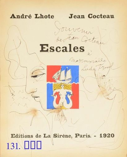COCTEAU (Jean) & LHOTE (André). Escales. Paris, Éditions de la Sirène, 1920. In-4°...
