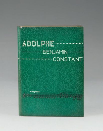CONSTANT (Benjamin). Adolphe. Paris, Le Livre français, 1923. Grand in-8°, maroquin...
