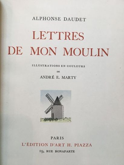 DAUDET (Alphonse). Lettres de mon moulin. Paris, L'Édition d'Art H. Piazza, s. d....