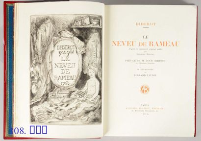 DIDEROT (Denis). Le Neveu de Rameau. Préface par Louis Barthou. Paris, Auguste Blaizot,
Éditeur,...