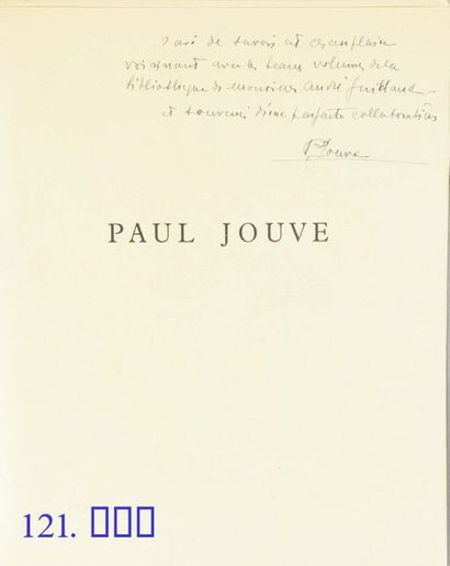[JOUVE]. TERRASSE (Charles). Paul Jouve. Paris, Le Livre de Plantin, s. d. [1948]....