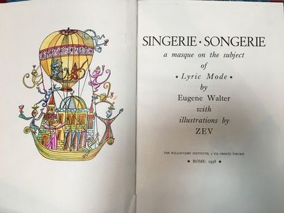 WALTER (Eugène). Singing. Songs. A Masque on the Subject of Lyric Mode. Rome, The...