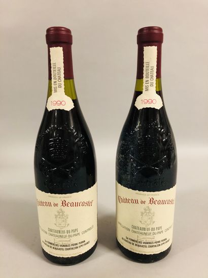 null 2 bouteille CHÂTEAUNEUF-DU-PAPE 
Beaucastel 
1990
 (1 LB, I TLB)