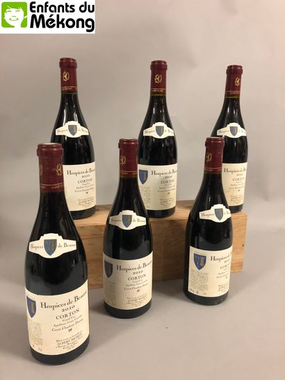 null 6 bouteilles Hospice de Beaune, Corton Grand cru, Cuvée Charlotte Dumay, Elévé...