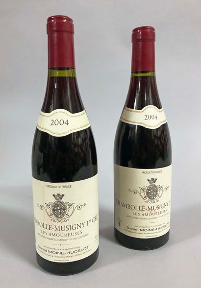 null 2 bouteilles CHAMBOLLE-MUSIGNY 
"Les Amoureuses 1er cru", 
Moine-Hudelot 
2004
...