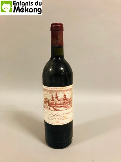 null 1 bouteille Château Cos d'Estournel, 2° cru, Saint Estèphe 1981 (els, ela, ...