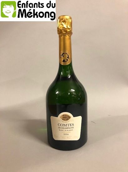 null 6 bouteilles Taittinger, "Comtes de Champagne", Blanc de Blancs, Champagne 2006...