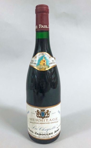 null 1 bouteille HERMITAGE 
"La Chapelle", 
Jaboulet 
1990
