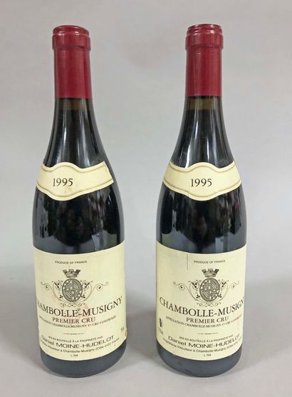 null 2 bouteilles CHAMBOLLE-MUSIGNY 
"1er cru", 
Moine-Hudelot 
1995
 (etlt)