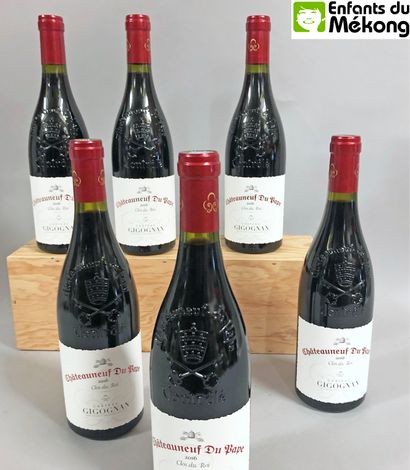 null 6 bouteilles Château Gigognan, Châteauneuf du Pape, "Clos du Roi" 2016