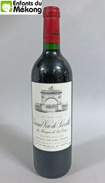 null 1 bouteille Château Leoville Las Cases, 2° cru, Saint Julien 1999 (els, J)